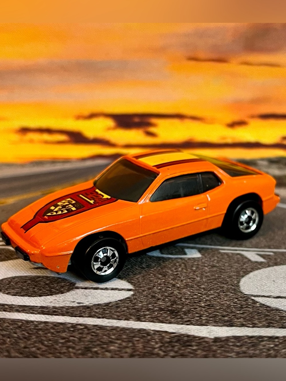 Hot Wheels Upfront 924 Porsche Orange 1978 Hong Kong Blackwalls Vintage